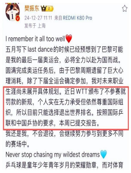 徐寅生直指WTT赛事密集致国乒主力疲惫