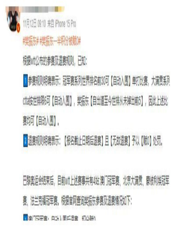 徐寅生直指WTT赛事密集致国乒主力疲惫